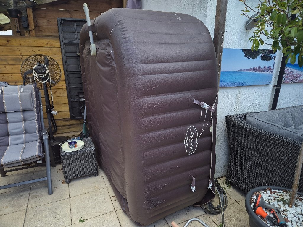 Lay-Z-Spa Maldives HydroJet Pro jacuzzi + pomp, Ophalen, Gebruikt, Filter, Opblaasbaar