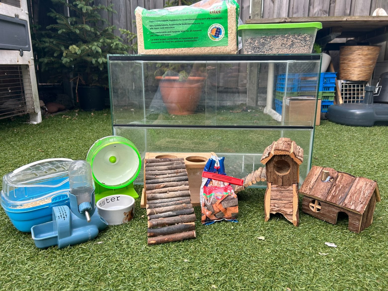Hamsterhok met heel veel toebehoren. 60x40x40, Dieren en Toebehoren, Ophalen, Zo goed als nieuw, Overige typen