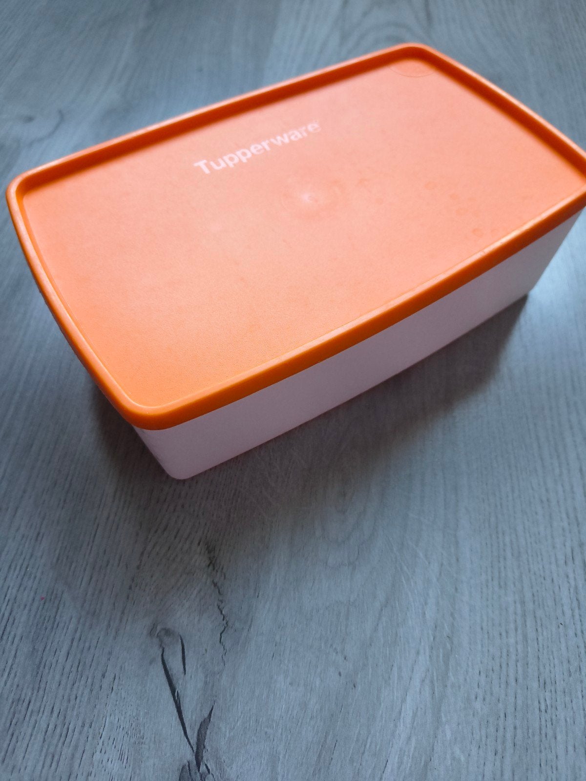 Tupperware Diepvries/Lunchdoos 1,3 Liter Oranje, Gebruikt, Bewaardoos, Geschikt voor vriezer, Oranje