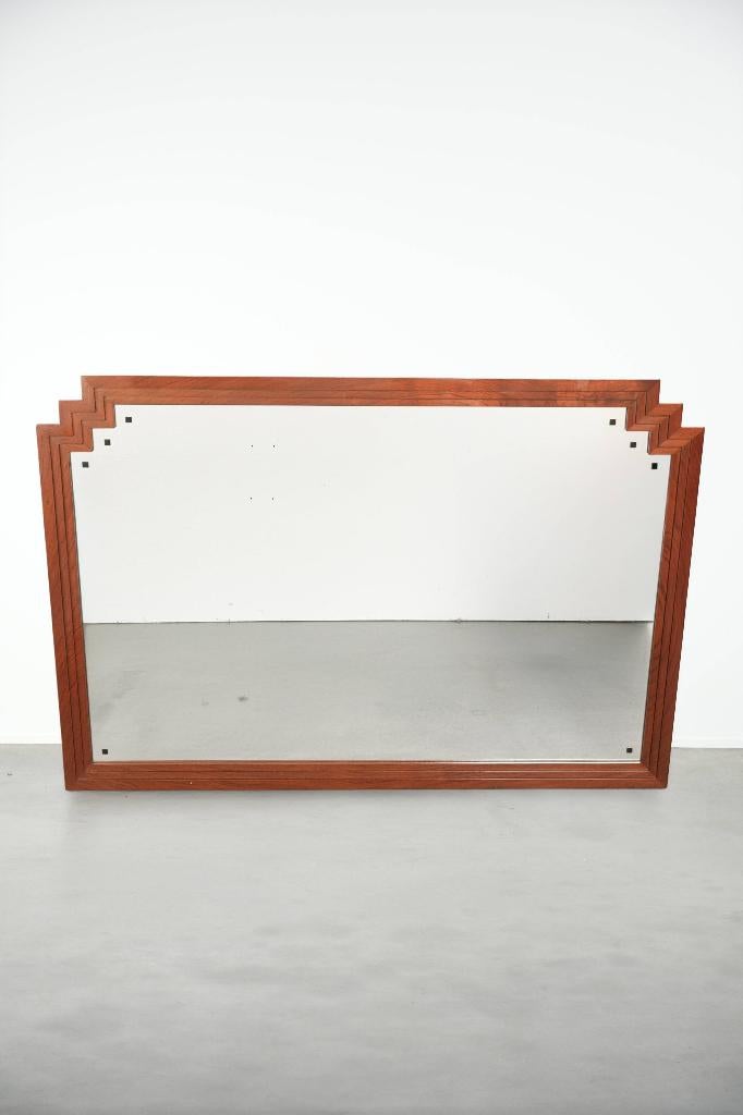 grote Art Deco Schuitema design spiegel uit Decoforma serie, Ophalen, Gebruikt, ., 100 tot 150 cm