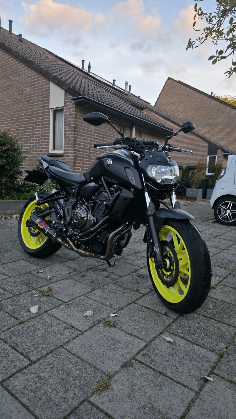 Yamaha MT-07 (2018) Vol opties! (Akra, vering, quickshifter), Motoren, 2 cilinders, Motorrijbewijs A, Gebruikt, Particulier