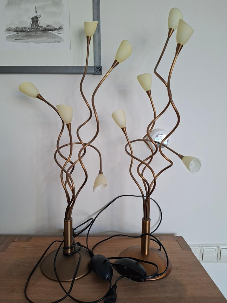 Willemse dressoir lampen tafellampen Octopus Air 5 lichts, Ophalen of Verzenden, Zo goed als nieuw, Glas, Minder dan 50 cm