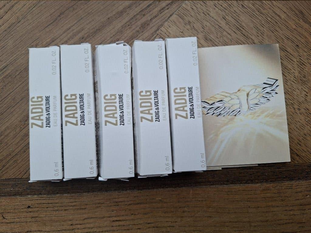 Luxe 5-delige set ZADIG parfum samples Zadiq & Voltaire, Ophalen of Verzenden, Nieuw