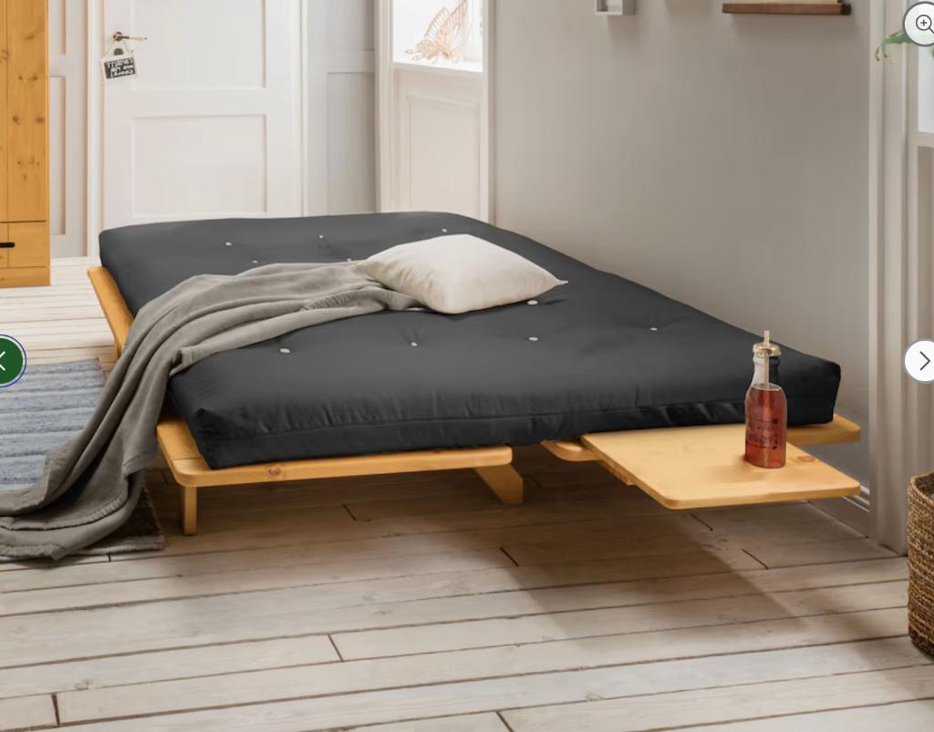 Futon matras "Suma-Yuki" (100x200 cm, antraciet) All Natura, Ophalen, Nieuw, Eenpersoons