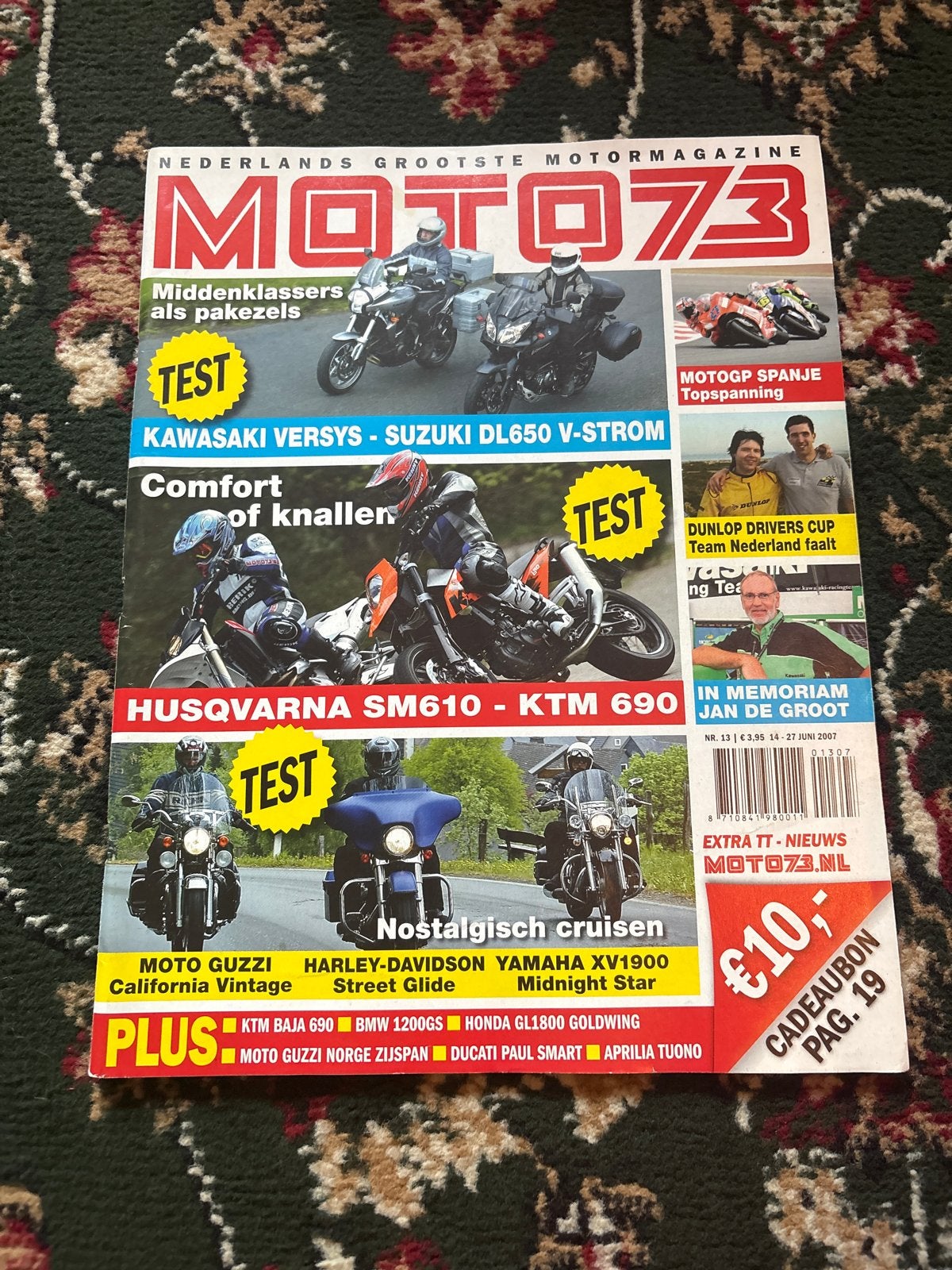 Moto73 Motormagazine - Juni 2007, Ophalen of Verzenden, Gelezen, Algemeen