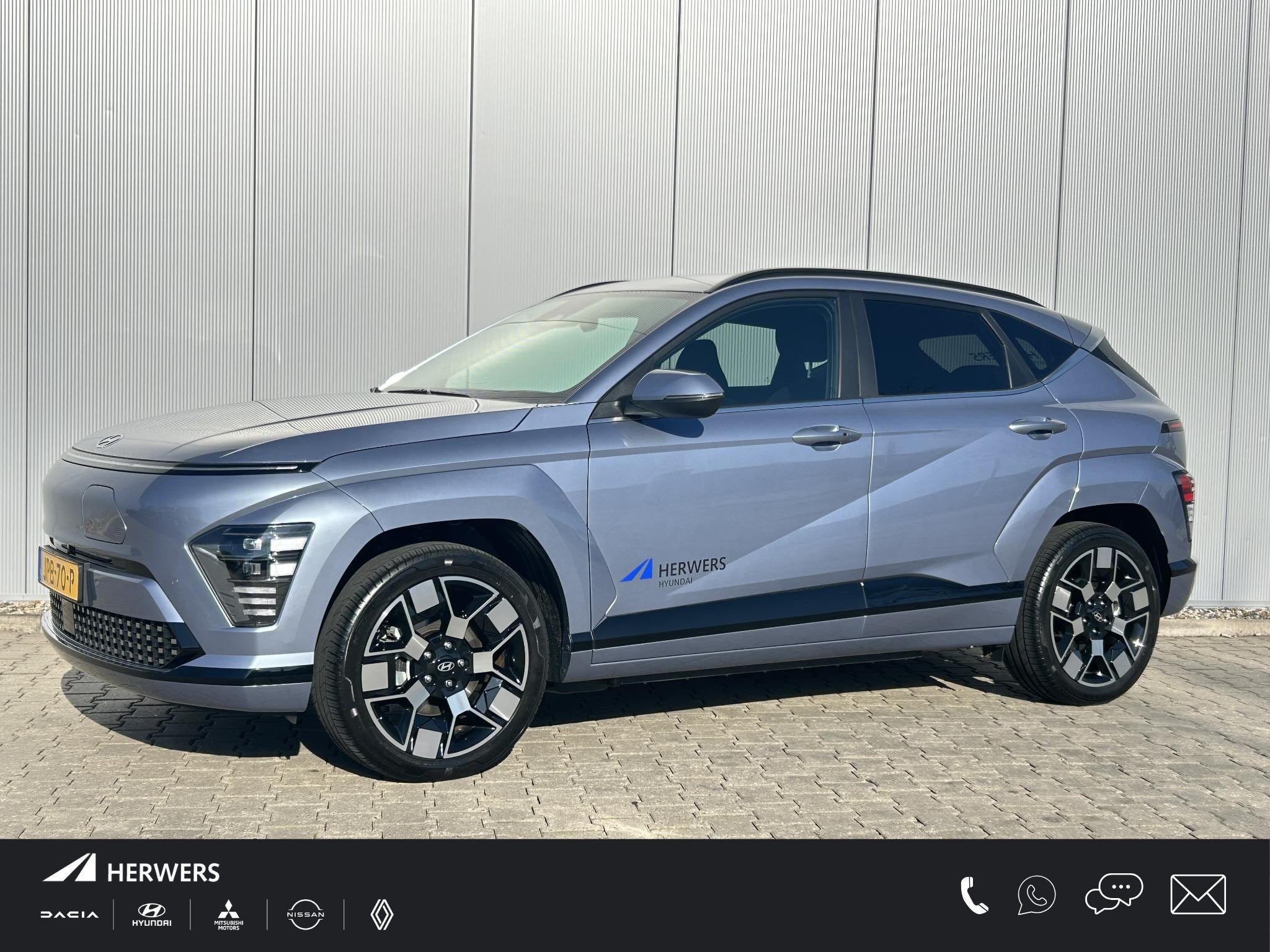 Hyundai KONA Electric Comfort Smart 65.4 kWh / Navigatie / C, 750 kg, Blauw, 218 pk, Automatische klimaatregeling