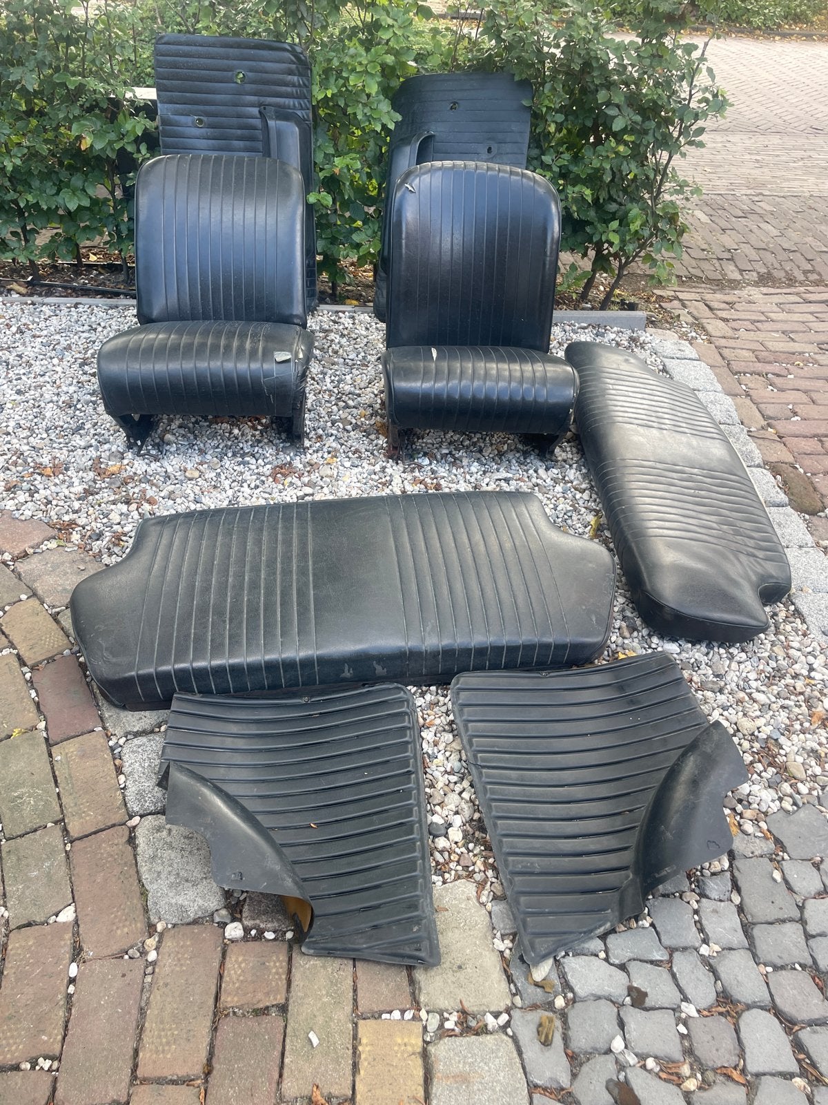 Zwart interieur onderdelen voor klassieke auto, Ophalen, Gebruikt, Fiat