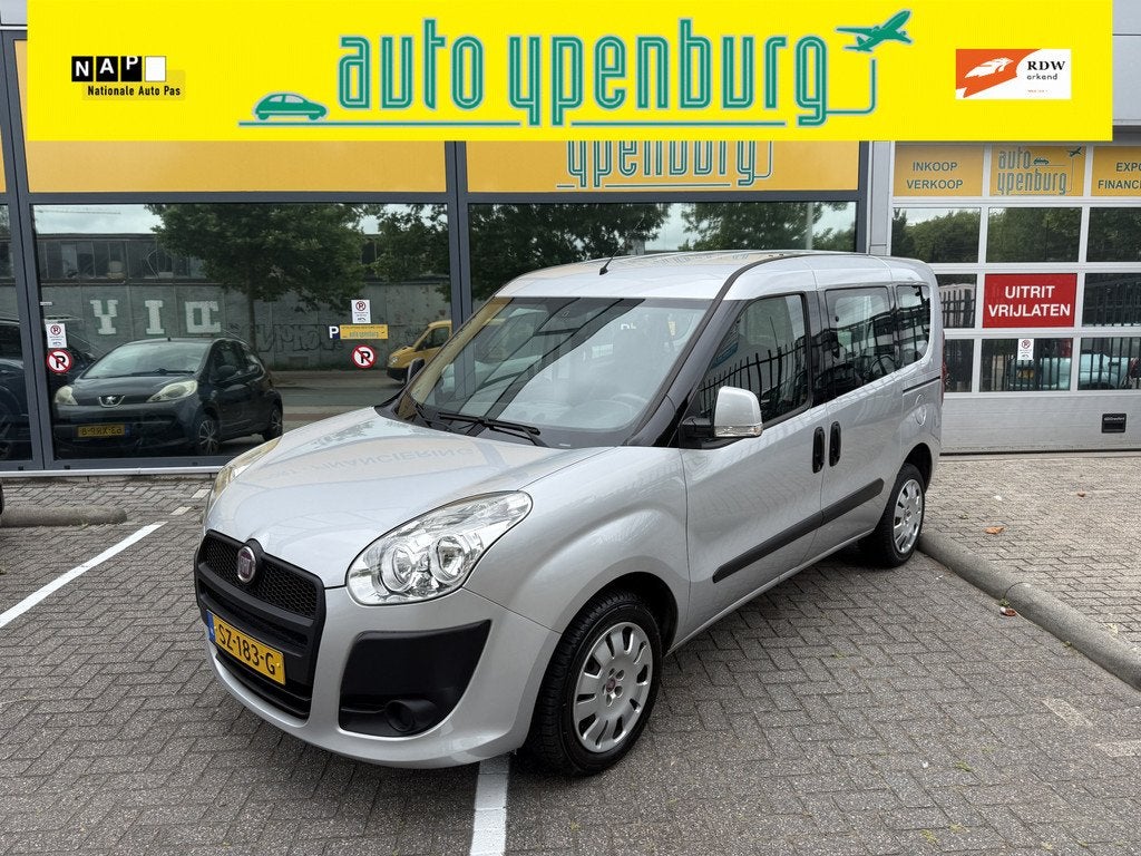 Fiat Doblò 1.4 Dynamic * 5-Persoons uitvoering * Airco *, Auto's, Fiat, Voorwielaandrijving, Stof, Gebruikt, 4 cilinders
