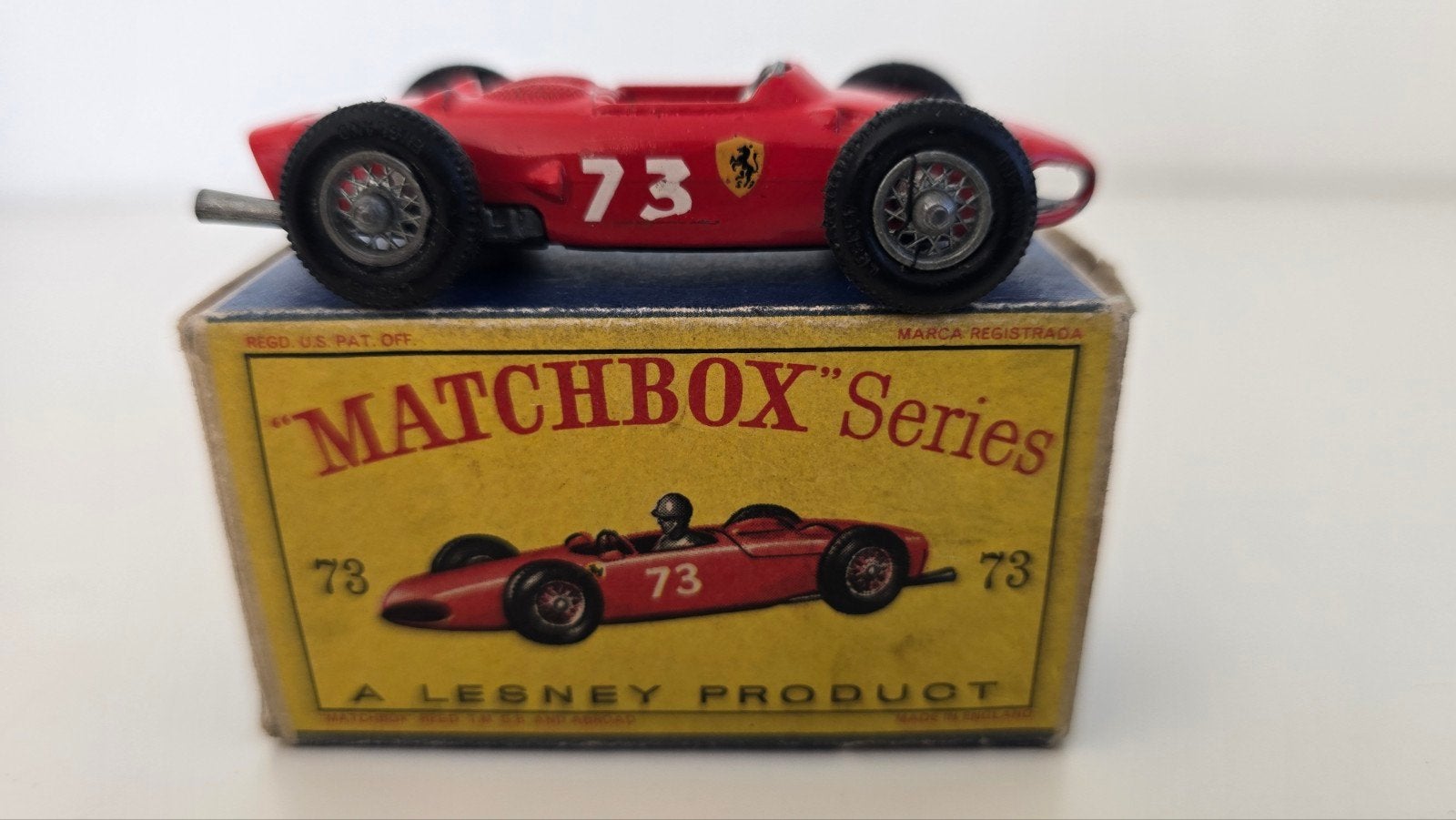 Matchbox Ferrari Racing Car, Ophalen of Verzenden, Zo goed als nieuw, Auto
