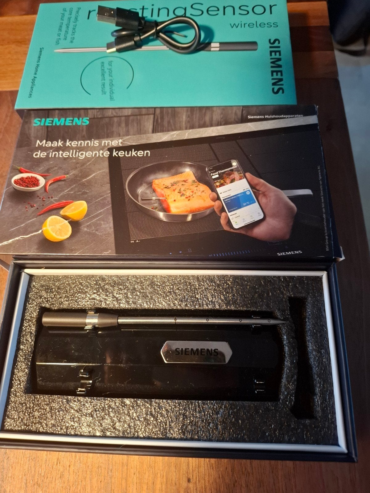 Siemens roastingSensor Plus draadloze vleesthermometer, Ophalen of Verzenden, Nieuw