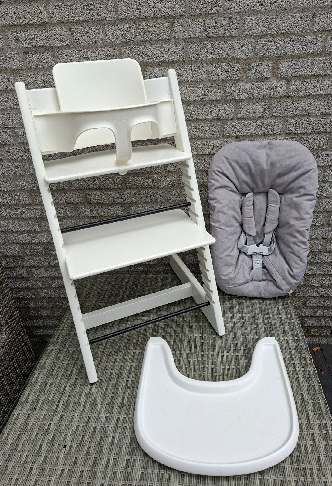 kinderstoel stokke tripp trapp met of zonder accessoires, Ophalen, Zo goed als nieuw, Meegroeistoel