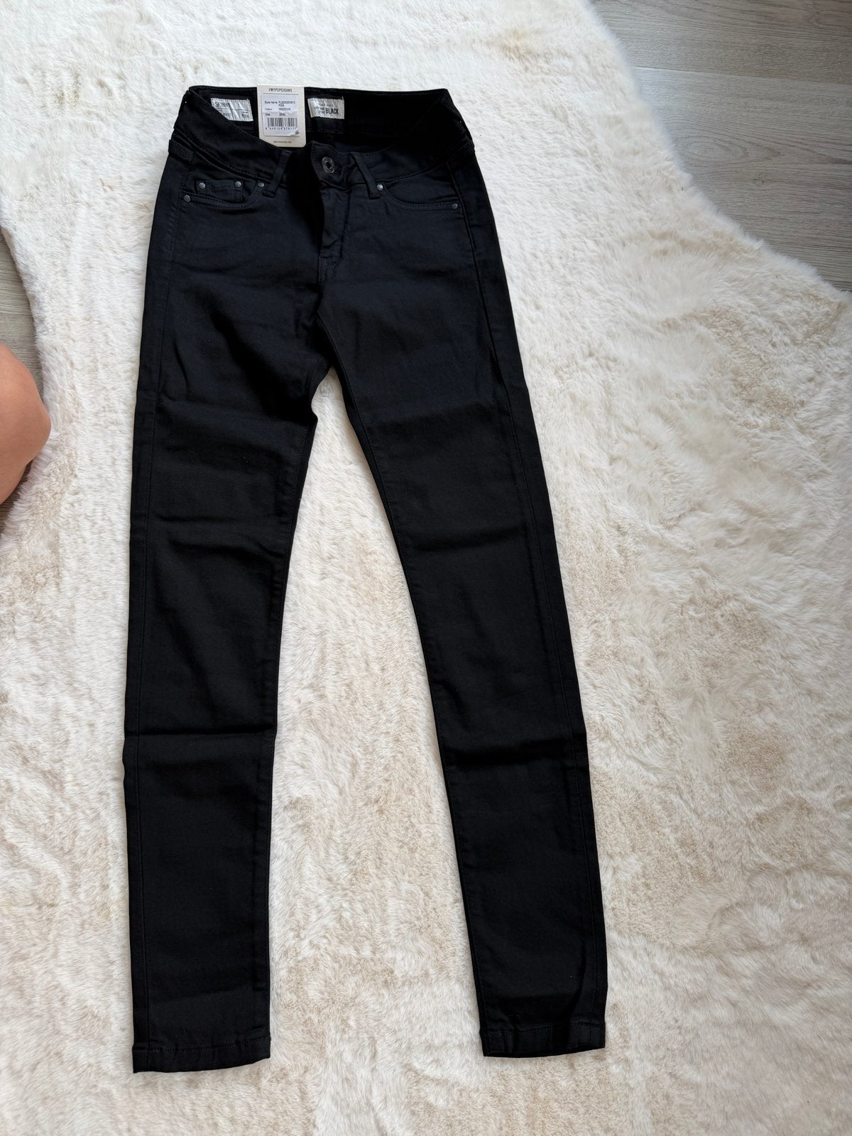 Pepe Jeans Pixie Skinny Jeans Zwart W25 L30 Nieuw, Kleding | Dames, Ophalen of Verzenden, Nieuw, Zwart, W27 (confectie 34) of kleiner