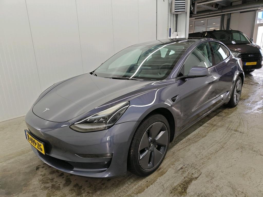 Tesla Model 3 Long-Range AWD 351pk 75 kWh 92% SoH UPGRADE [, Auto's, Automaat, Gebruikt, Zwart, Origineel Nederlands