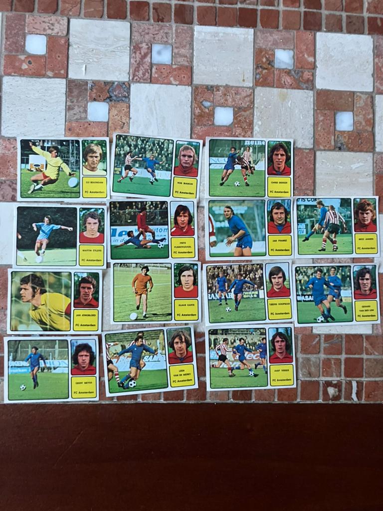 Fc Amsterdam panini vanderhout 1974-1975, Ophalen of Verzenden, Gebruikt, Ajax, Poster, Plaatje of Sticker