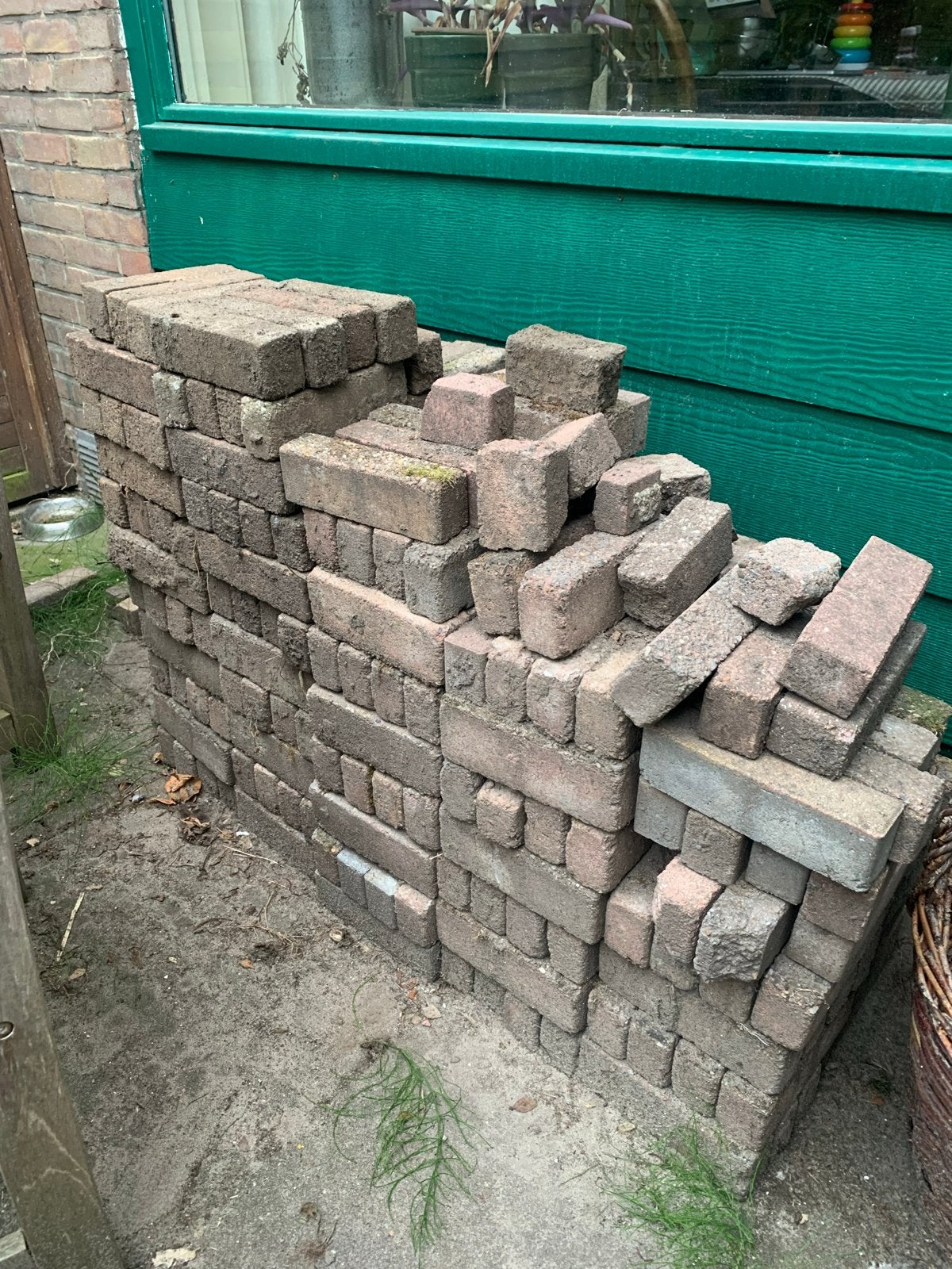 Gratis klinkers voor tuin of bestrating, Tuin en Terras, Tegels en Klinkers, Ophalen, Gebruikt, Beton, Klinkers