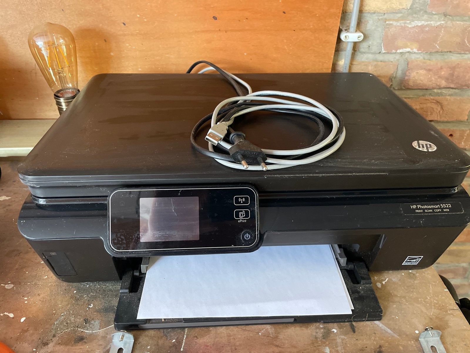 Defecte HP Photosmart 5522 All-in-One printer - voor onderde, Ophalen, Inkjetprinter, All-in-one, Kleur printen