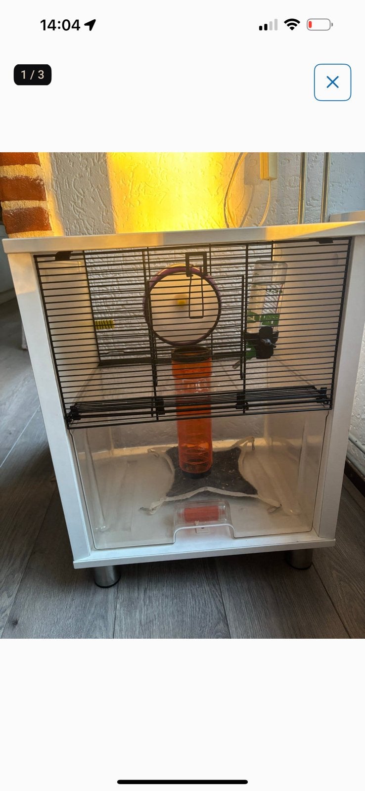 Hamsterkooi - hok, Minder dan 75 cm, Zo goed als nieuw, Hok, Ophalen