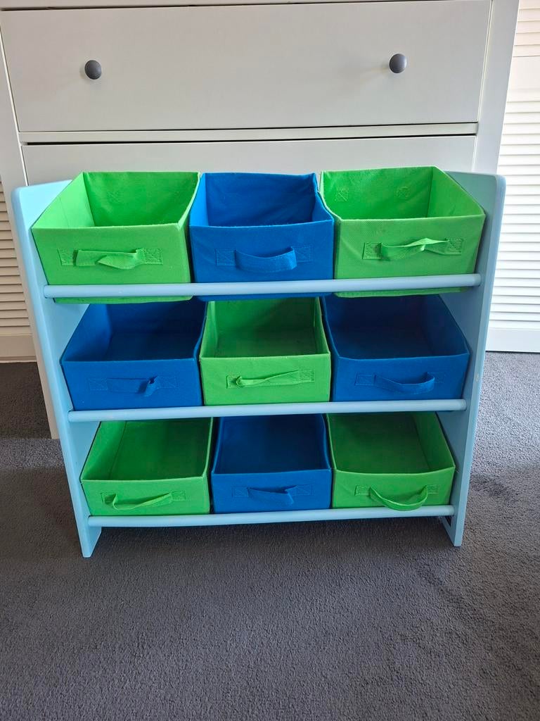Kast met mandjes en een boekenkist, Ophalen, Kast, Zo goed als nieuw, Minder dan 50 cm