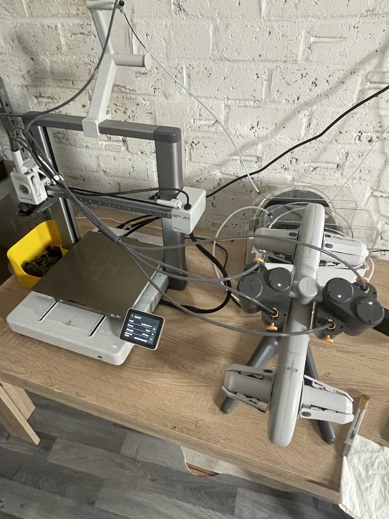 Bambu Lab A1 + AMS Lite + PLA Filament + 2x JAYO Dryer, Computers en Software, 3D Printers, Ophalen, Gebruikt, Ingebouwde Wi-Fi