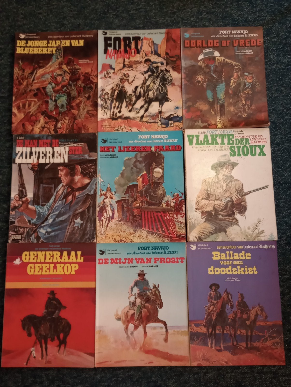 een avontuur van Luitenant Blueberry - Dargaud stripboek, Eén stripboek, Ophalen of Verzenden, Gelezen, Charlier en Giraud
