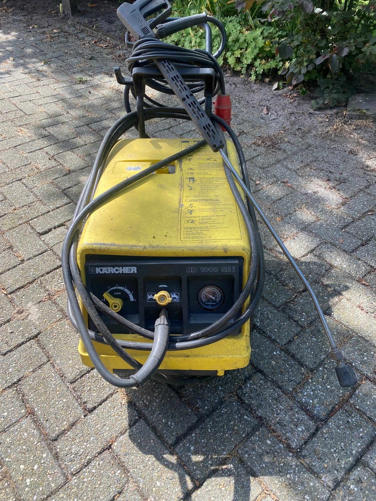 Karcher hogedruk reiniger 1000 SE I, Tuin en Terras, Hogedrukreinigers, Ophalen, Gebruikt, Elektrisch, Met regelbare waterdruk