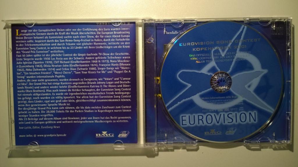Eurovision Song Contest Kopenhagen 2001, Cd's en Dvd's, Ophalen of Verzenden, Zo goed als nieuw, Pop