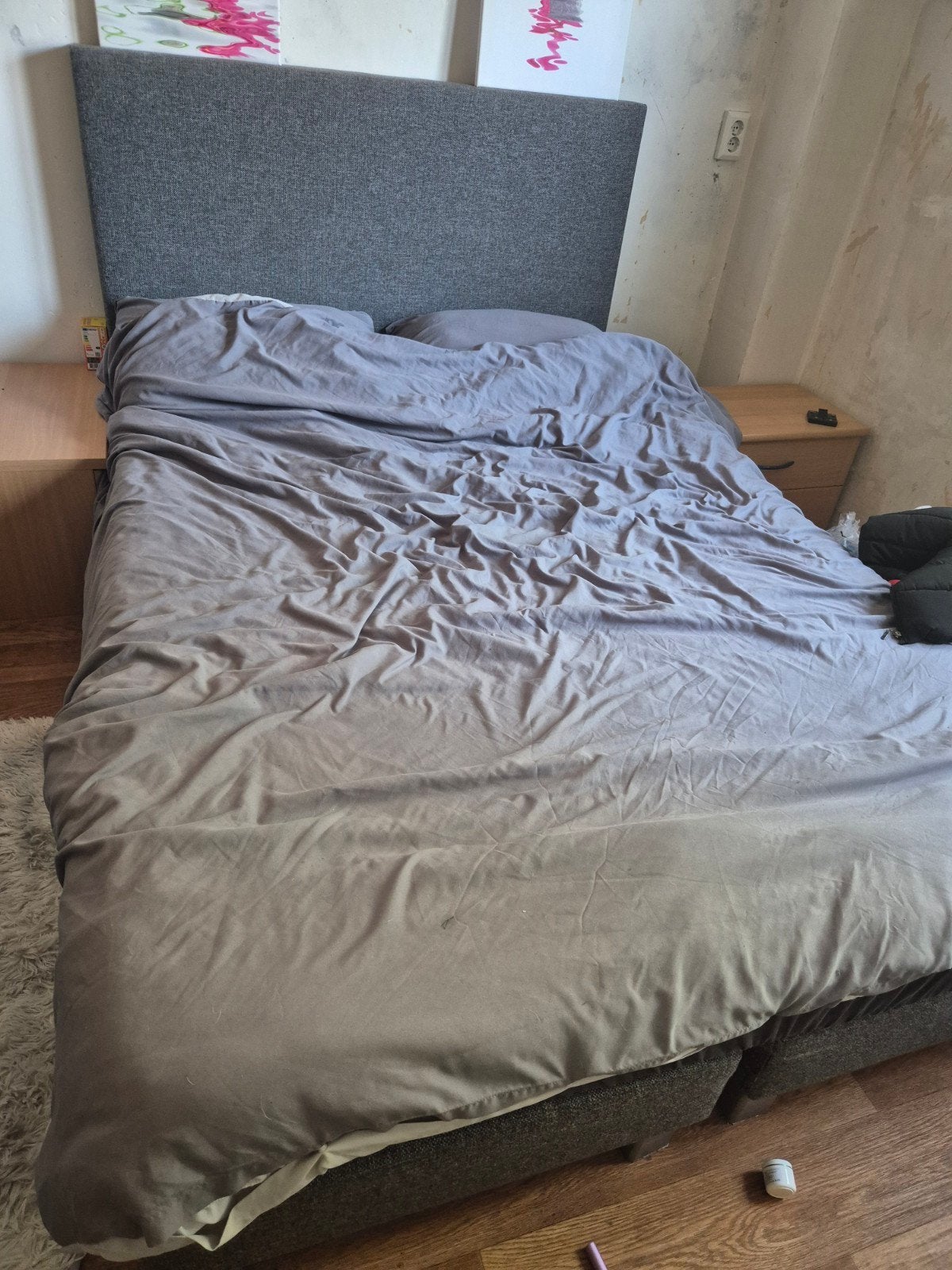 Boxspring 140 bij 200, Ophalen, Zo goed als nieuw, Tweepersoons, 140 cm