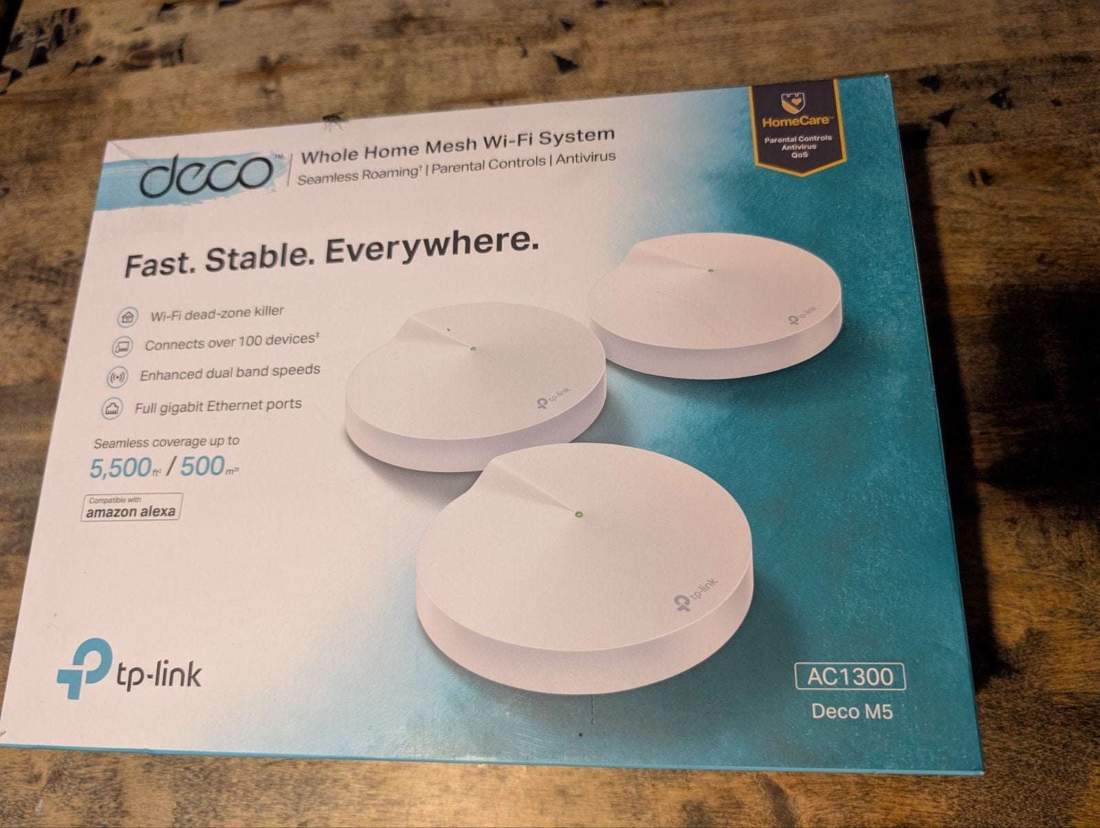 TP-Link Deco M5 AC1300 Mesh Wi-Fi Systeem (3-pack), Ophalen of Verzenden, Zo goed als nieuw, Router, TP-Link