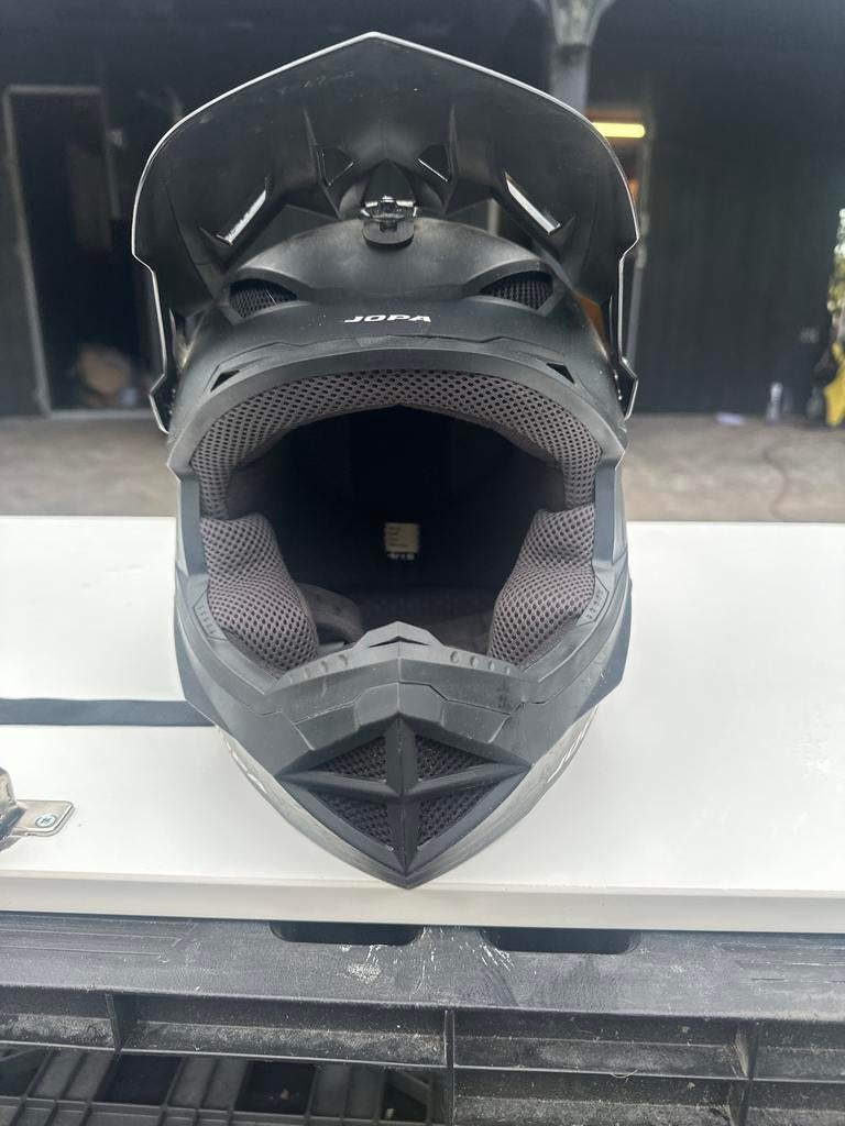 JOPA Offroadhelm - Zwart, Maat 128-134, Motoren, Kleding | Motorhelmen, Heren, Offroadhelm, L, Overige merken, Tweedehands, Ophalen of Verzenden