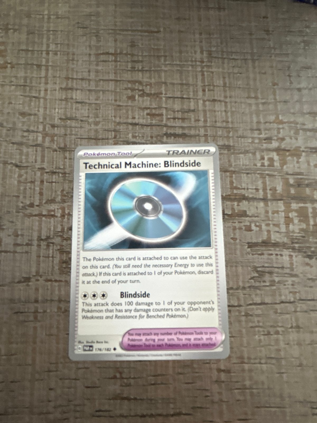 Pokémon TCG: Technical Machine: Blindside (176/182), Ophalen of Verzenden, Zo goed als nieuw, Losse kaart
