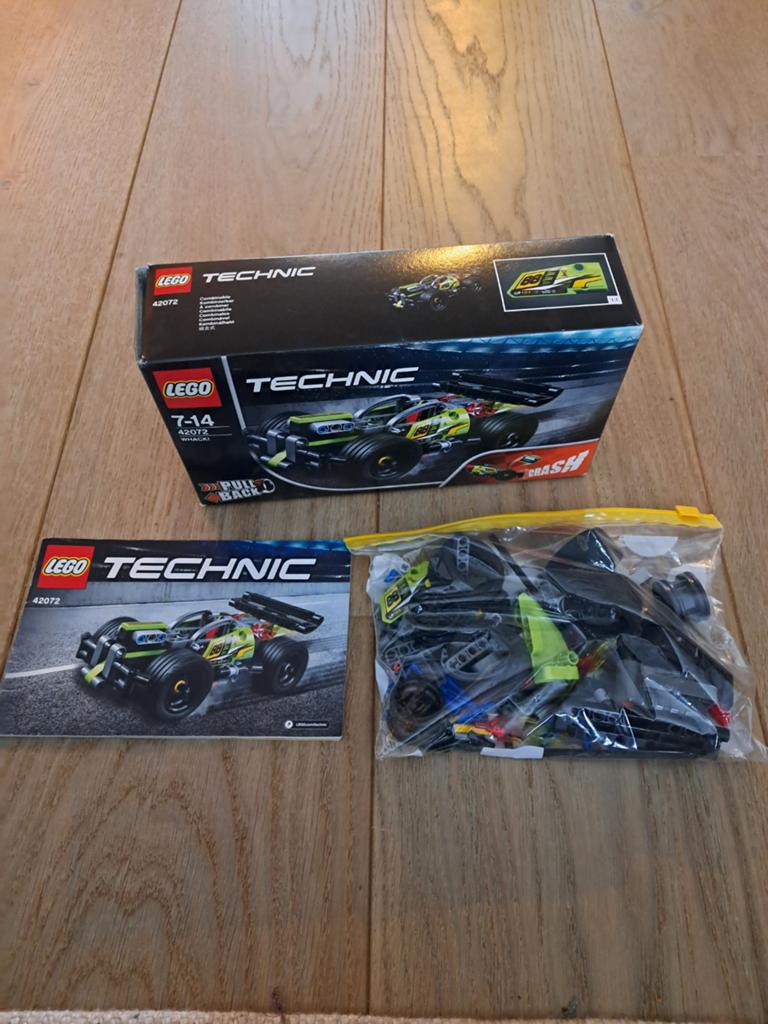LEGO Technic 42072 WHACK! Pull-Back Auto, Kinderen en Baby's, Speelgoed | Bouwstenen, Gebruikt, Overige merken, Ophalen of Verzenden
