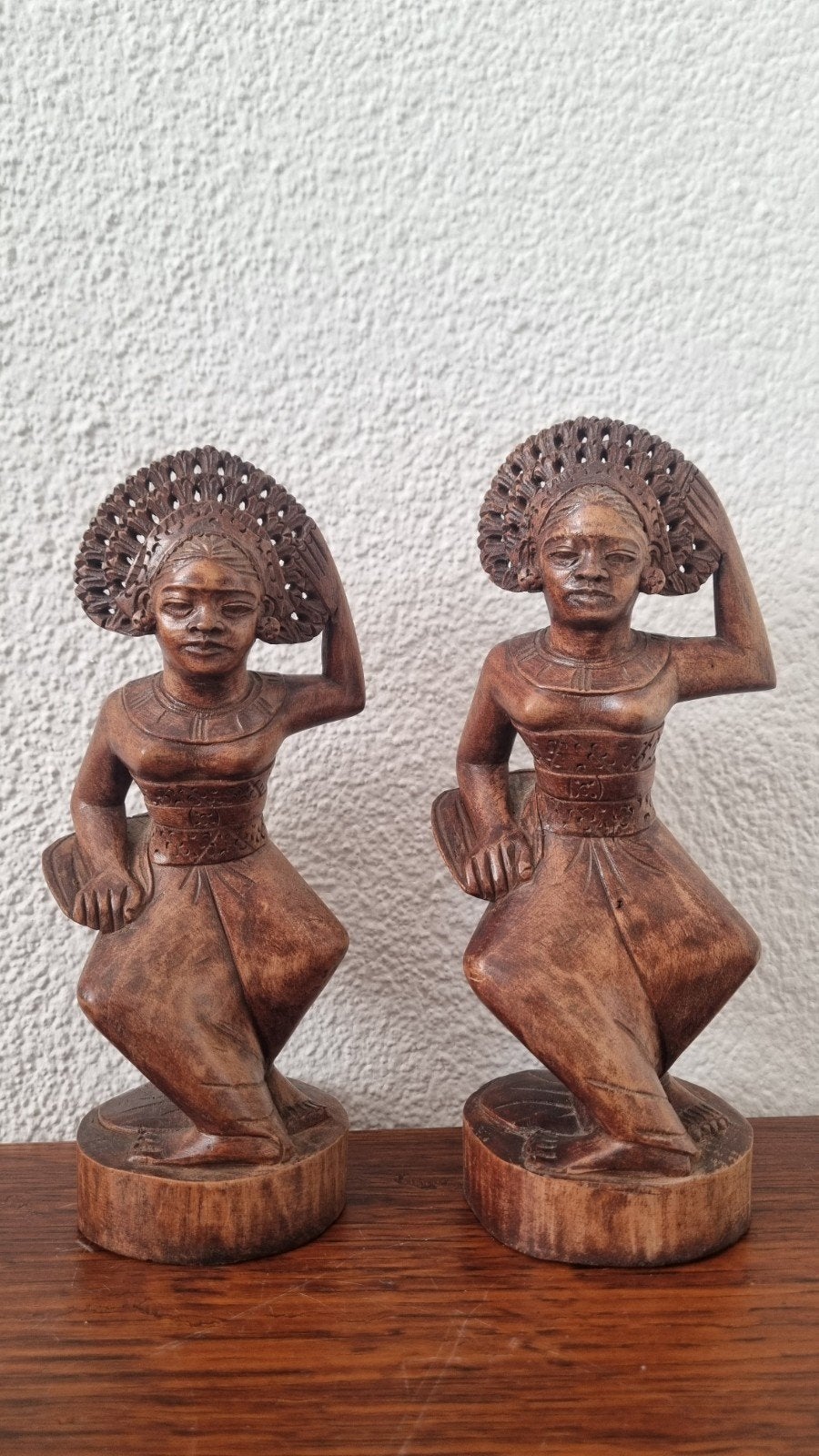 Houtsnijwerk Bali Indonesië Danseressen, Ophalen of Verzenden