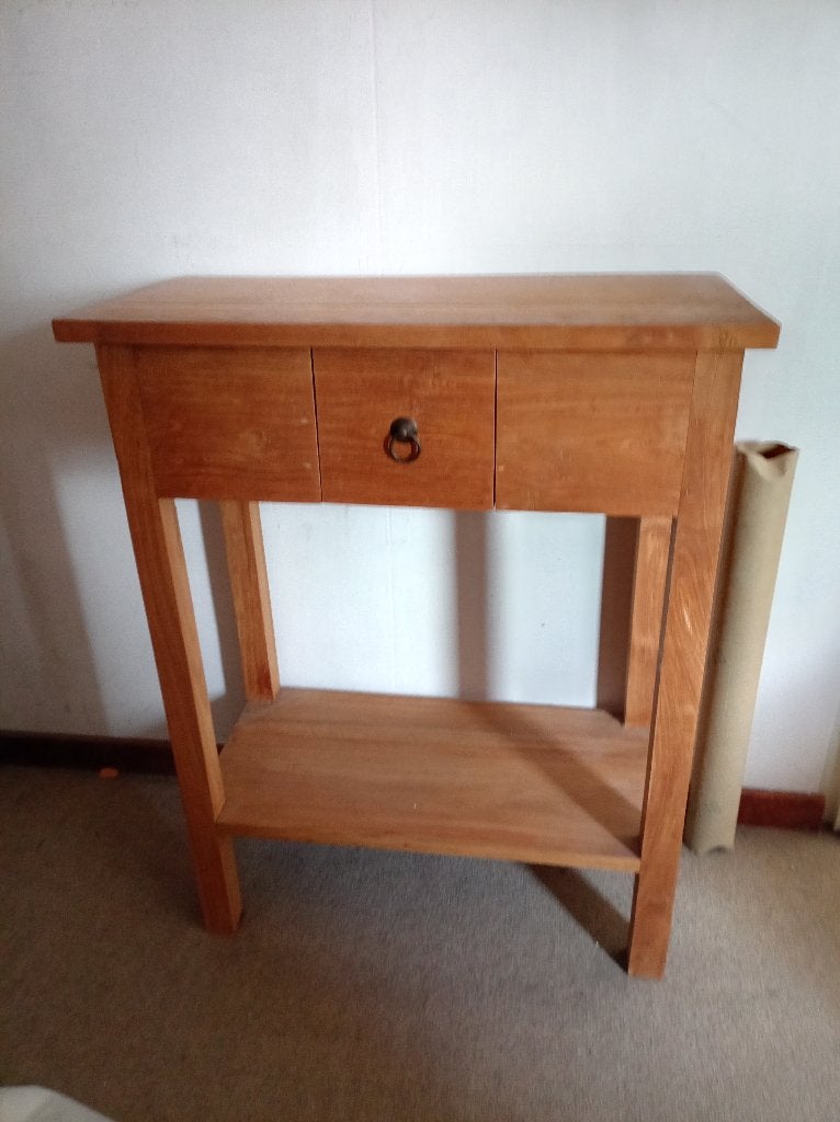Bijzettafel teak, Huis en Inrichting, Nieuw, 60 cm of meer, Rechthoekig, Hout