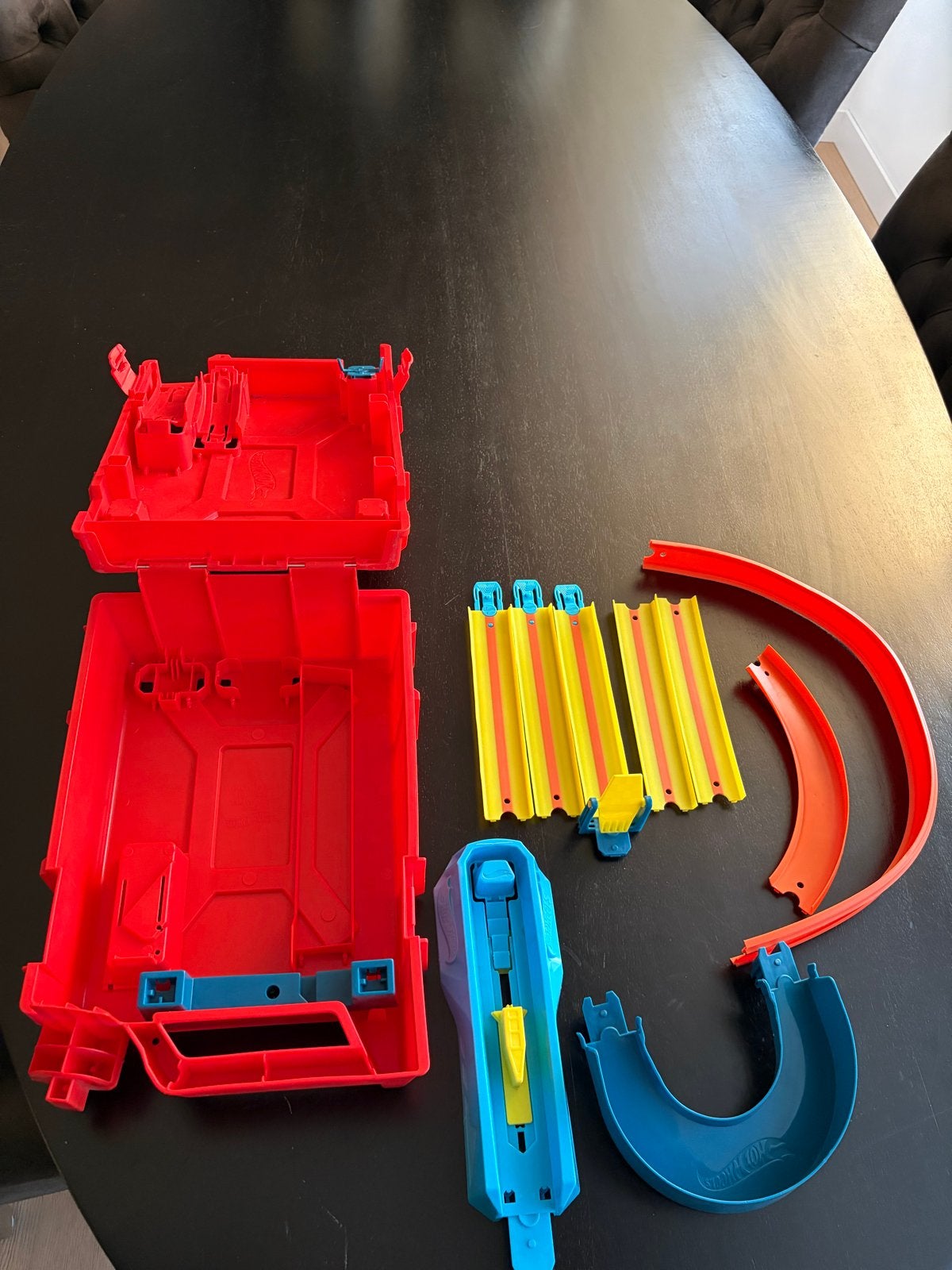 Hot Wheels Koffer met Baandelen - Compleet en in Goede Staat, Ophalen of Verzenden, Zo goed als nieuw
