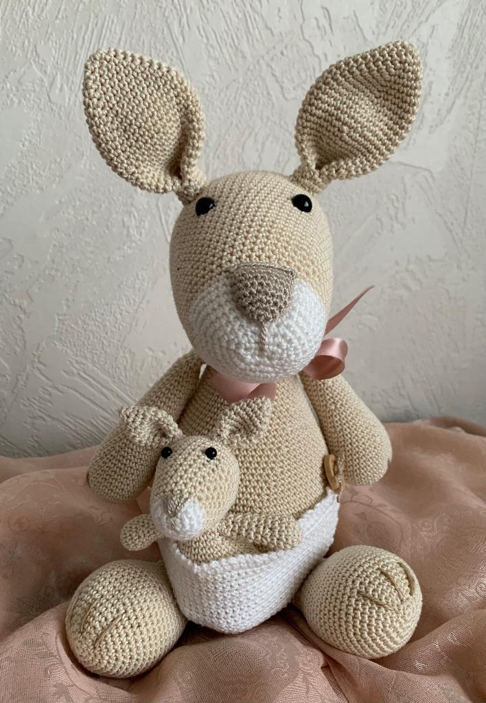 Gehaakte kangoeroe  en baby, Overige merken, Handgemaakt, Overige typen, Nieuw