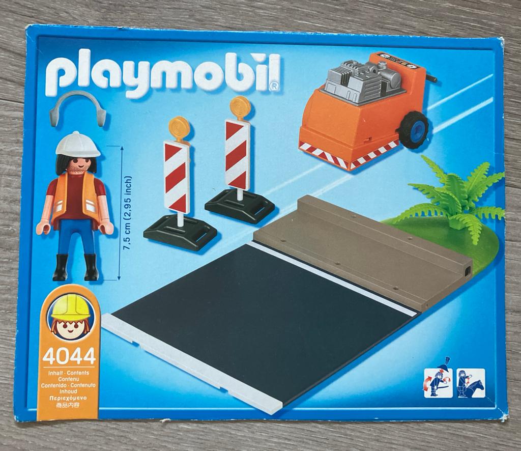 Playmobil 4044: Wegwerkzaamheden Set, Kinderen en Baby's, Speelgoed | Playmobil, Ophalen of Verzenden, Zo goed als nieuw, Complete set