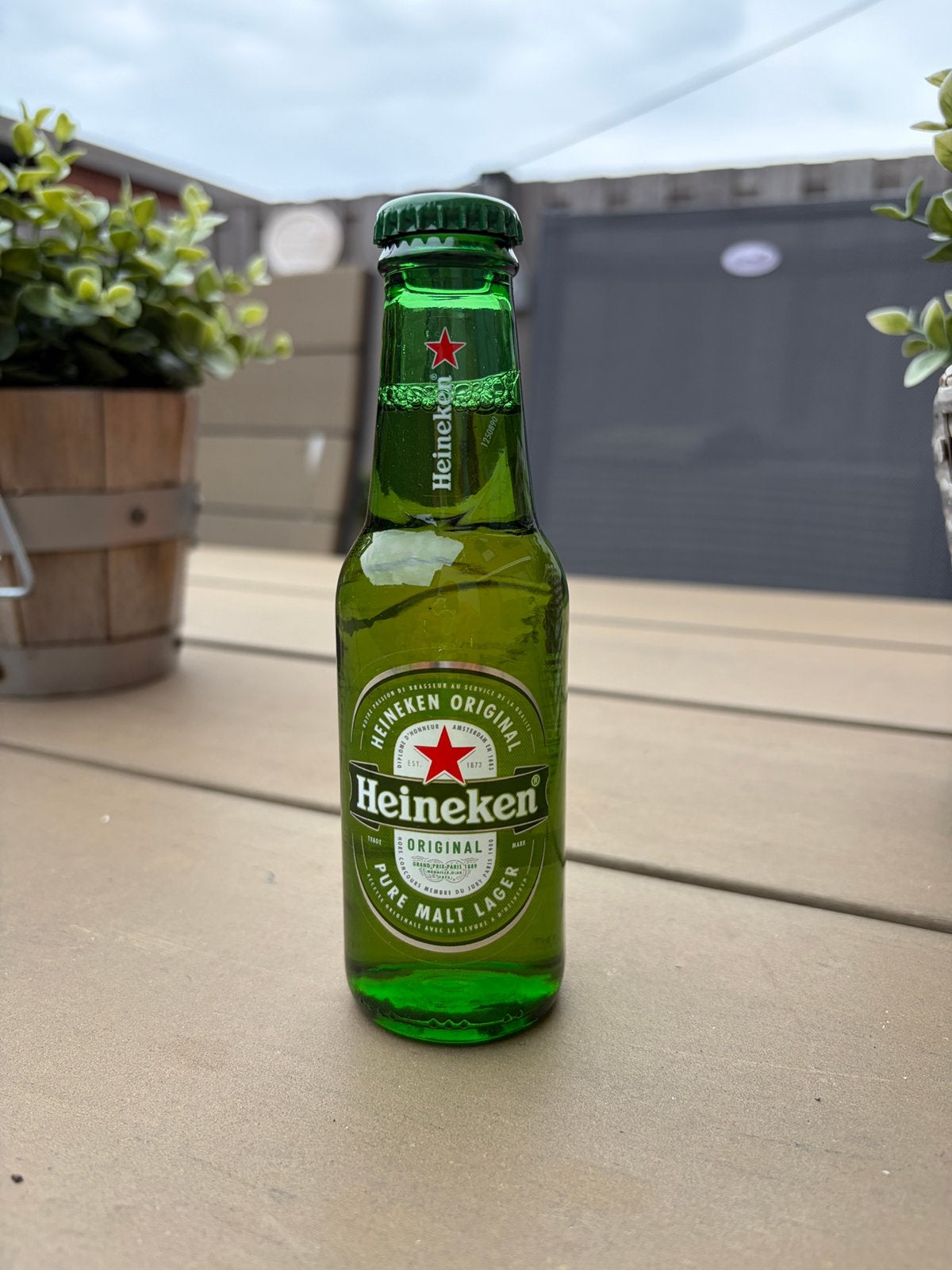 Vol Heineken fles 15 cl, Verzamelen, Biermerken, Verzenden, Nieuw, Flesje(s), Heineken