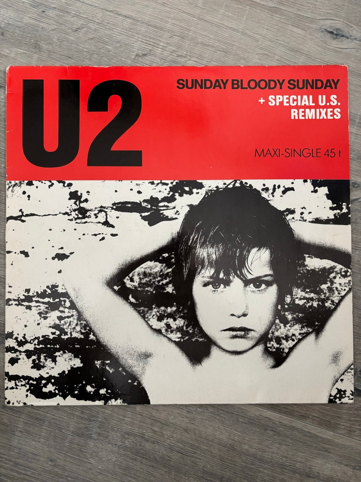 U2 - Sunday Bloody Sunday (Maxi-Single 45t), Gebruikt, Ophalen of Verzenden, EP, 12 inch