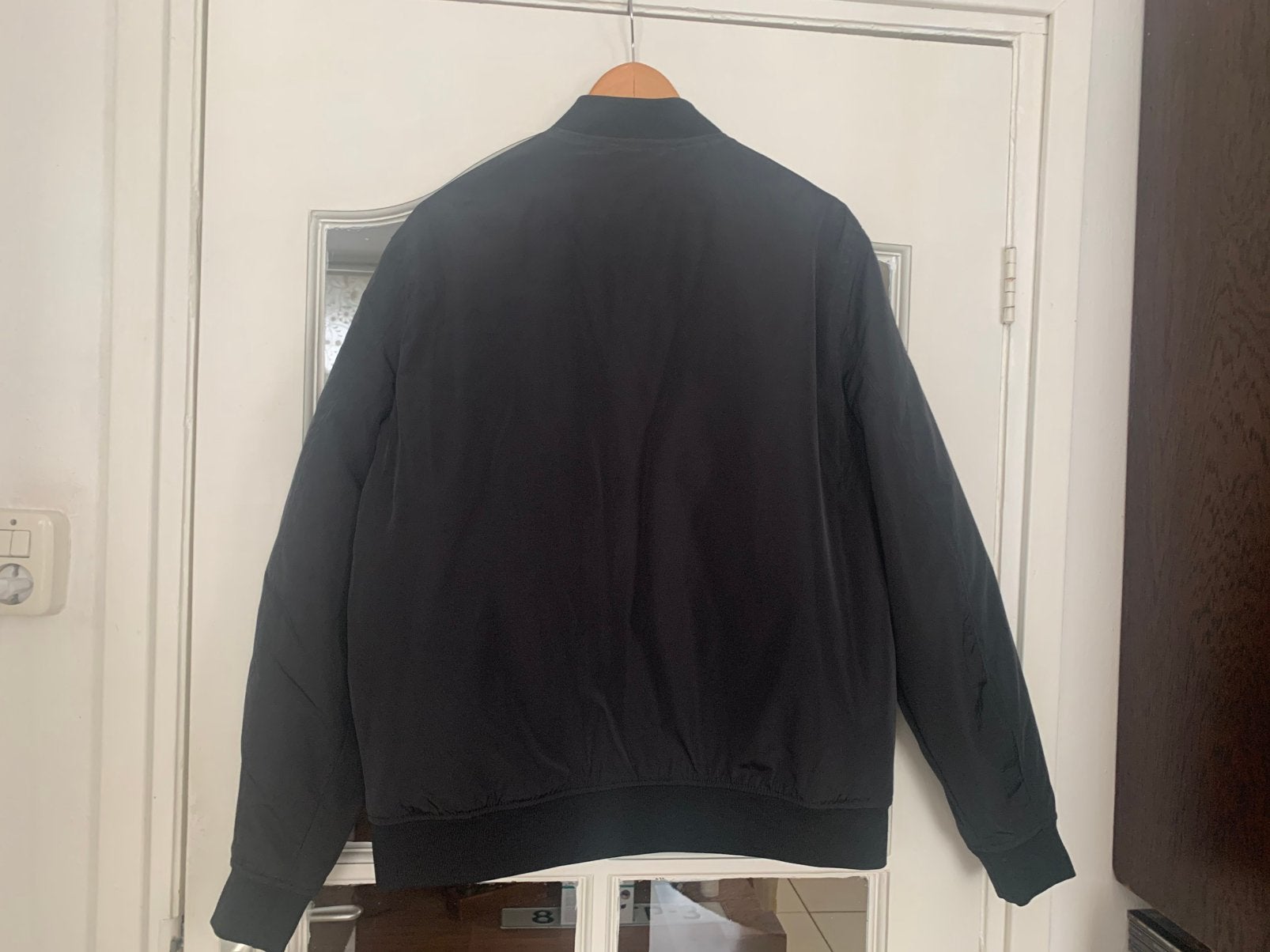 Aangeboden heren bomber jack, Ophalen of Verzenden, Zo goed als nieuw, Zwart