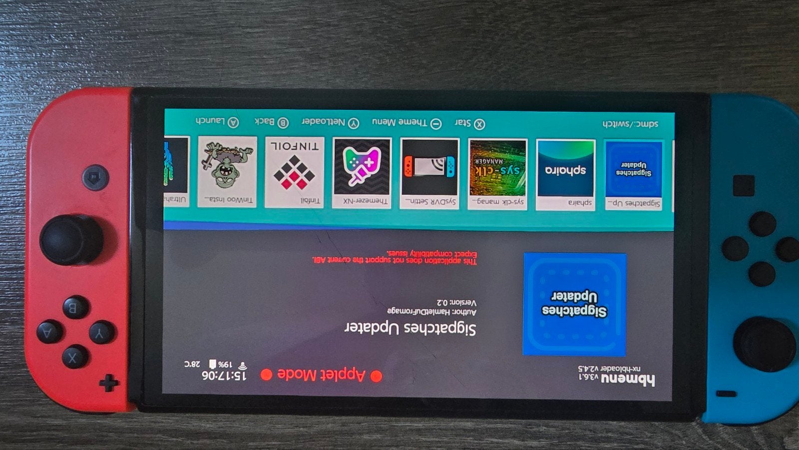 Nintendo Switch OLED met Custom Firmware (Hekate), Spelcomputers en Games, Ophalen, Zo goed als nieuw, Met 1 controller, Switch OLED