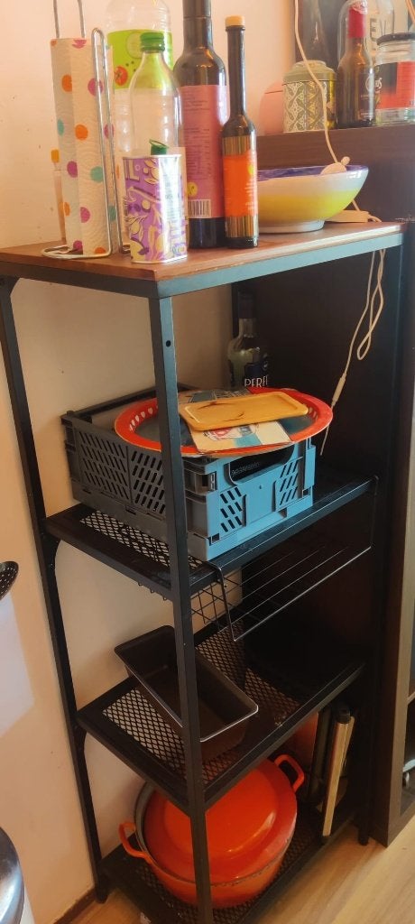 Ikea Fjallbo, metalen kast, Met plank(en), 100 tot 150 cm, 50 tot 100 cm, 25 tot 50 cm