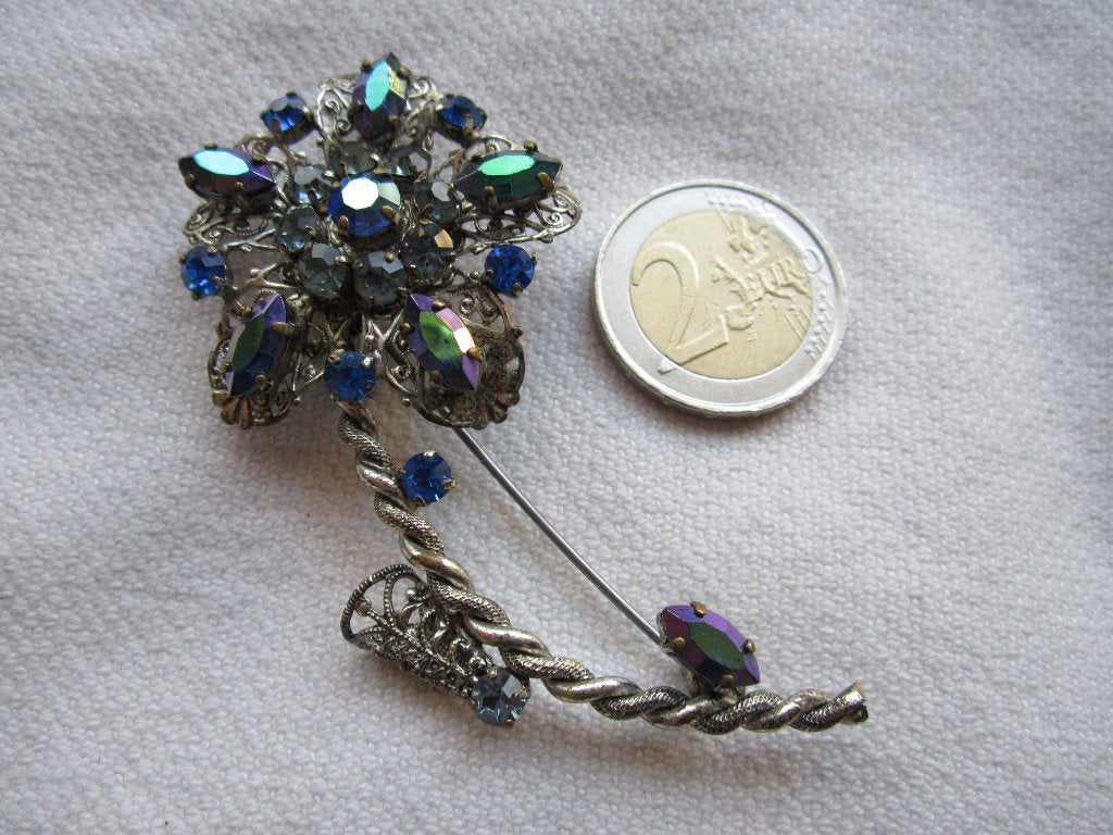 6.  Schitterende oude broche, Western Germany, Ophalen, Overige materialen, Broche