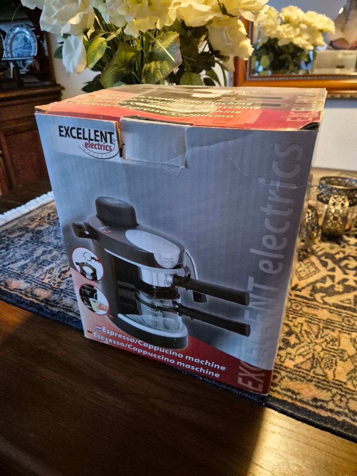 Excellent Electrics Espresso/Cappuccino Machine, Espresso apparaat, Nieuw, Gemalen koffie, Ophalen of Verzenden