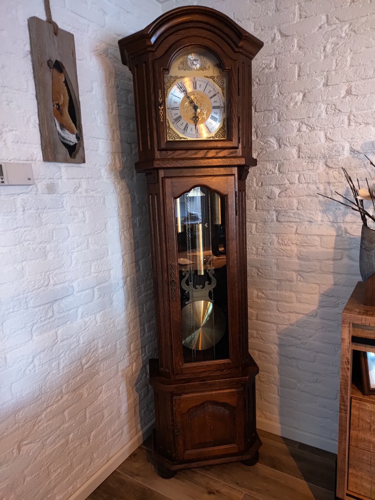staande klok tempus fugil, Ophalen