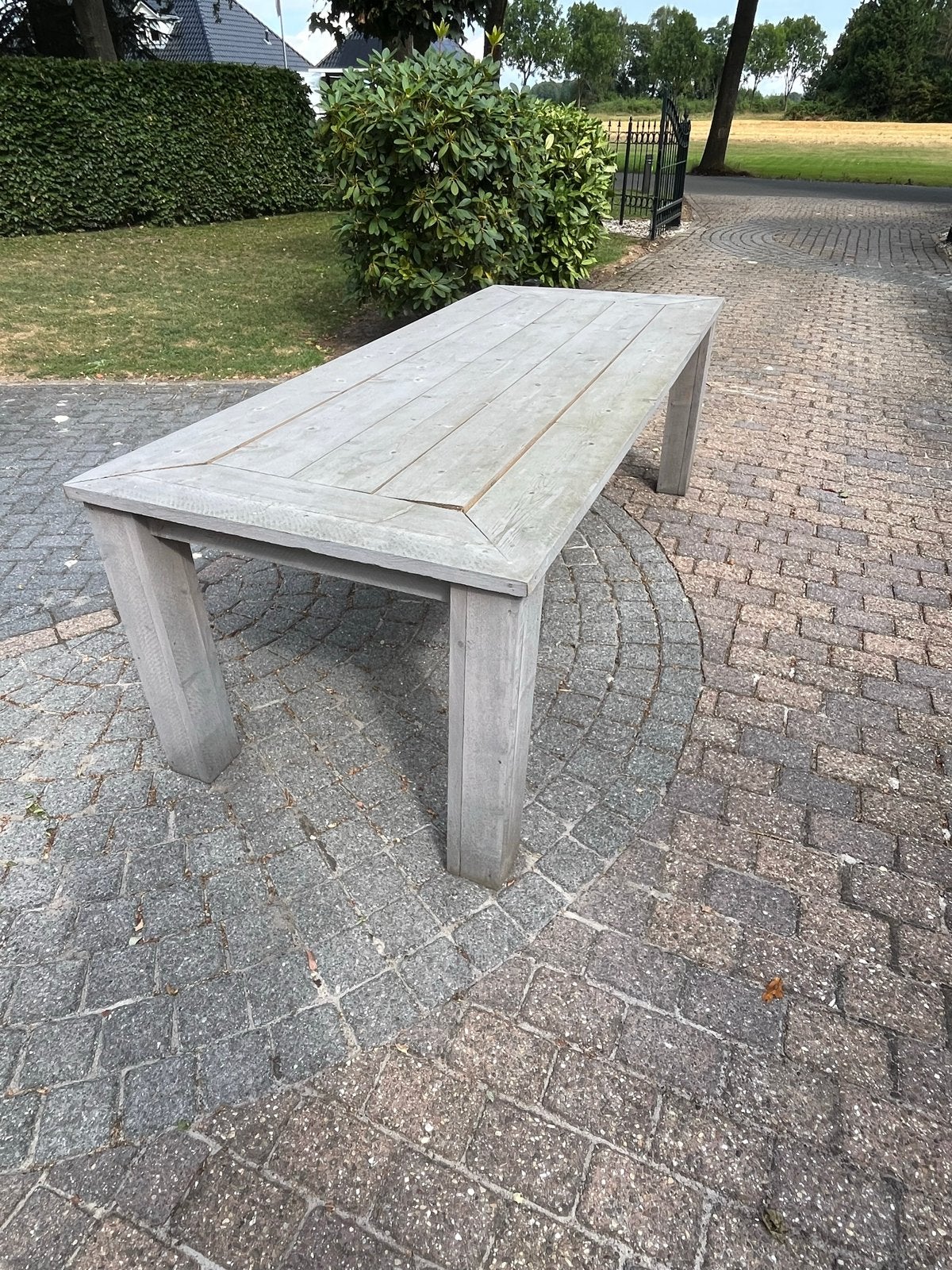 Steigerhout tafel, Tuin en Terras, Ophalen, Rechthoekig, Hout