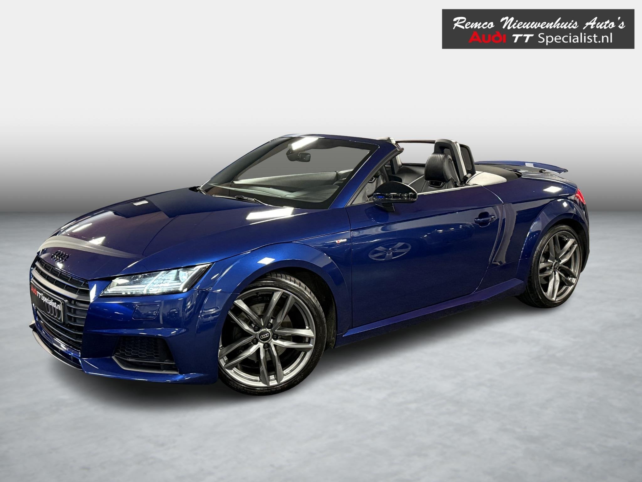 Audi TT Roadster 2.0 TFSI Pro Line S 3x S-Line Virtual B&O, Auto's, Gebruikt, Blauw, Leder, 2 stoelen