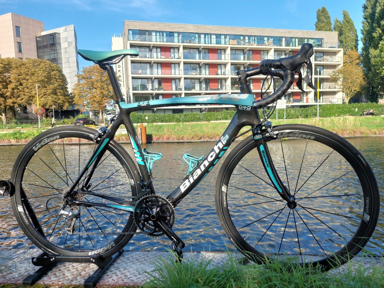 Bianchi 928 Full Carbon Racefiets Maat M / 54 - Shimano 105, Carbon, Zo goed als nieuw, Meer dan 20 versnellingen, 53 tot 57 cm
