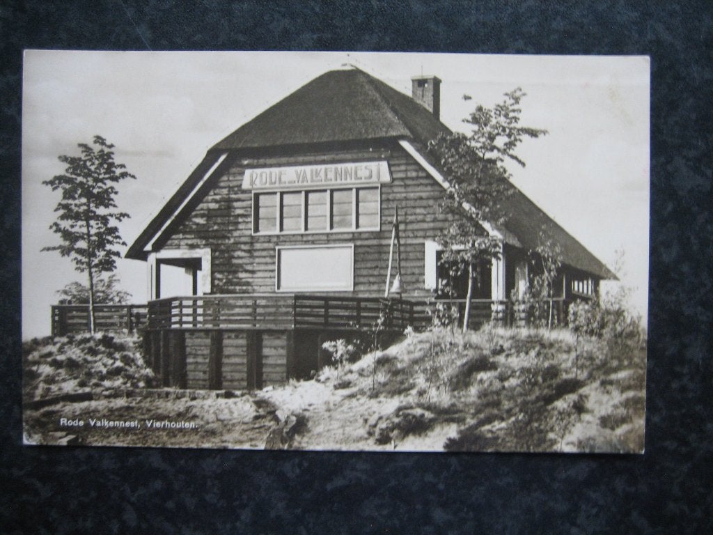 VIERHOUTEN het roder Valkennest A.J.C. 1933 spec. stempel, Ophalen of Verzenden, 1920 tot 1940, Gelderland
