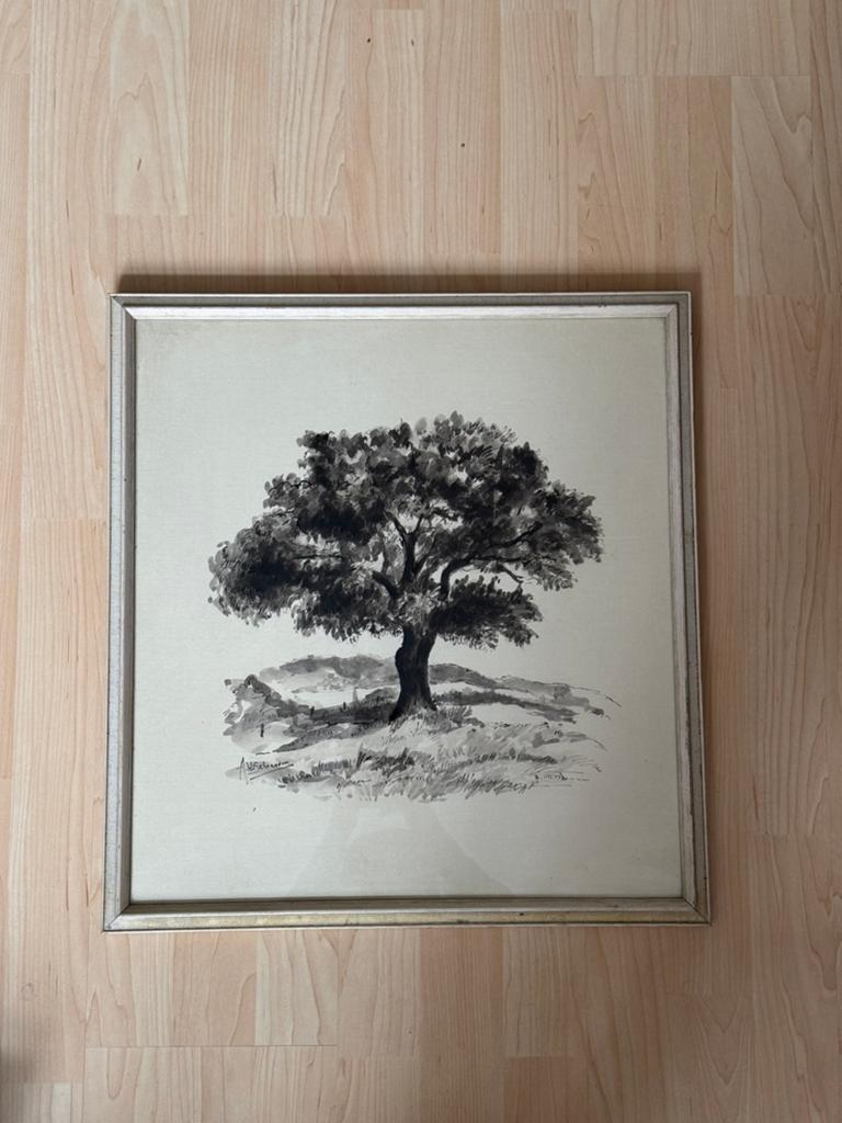 Aquarel van A.W. Schreuder, Ophalen of Verzenden