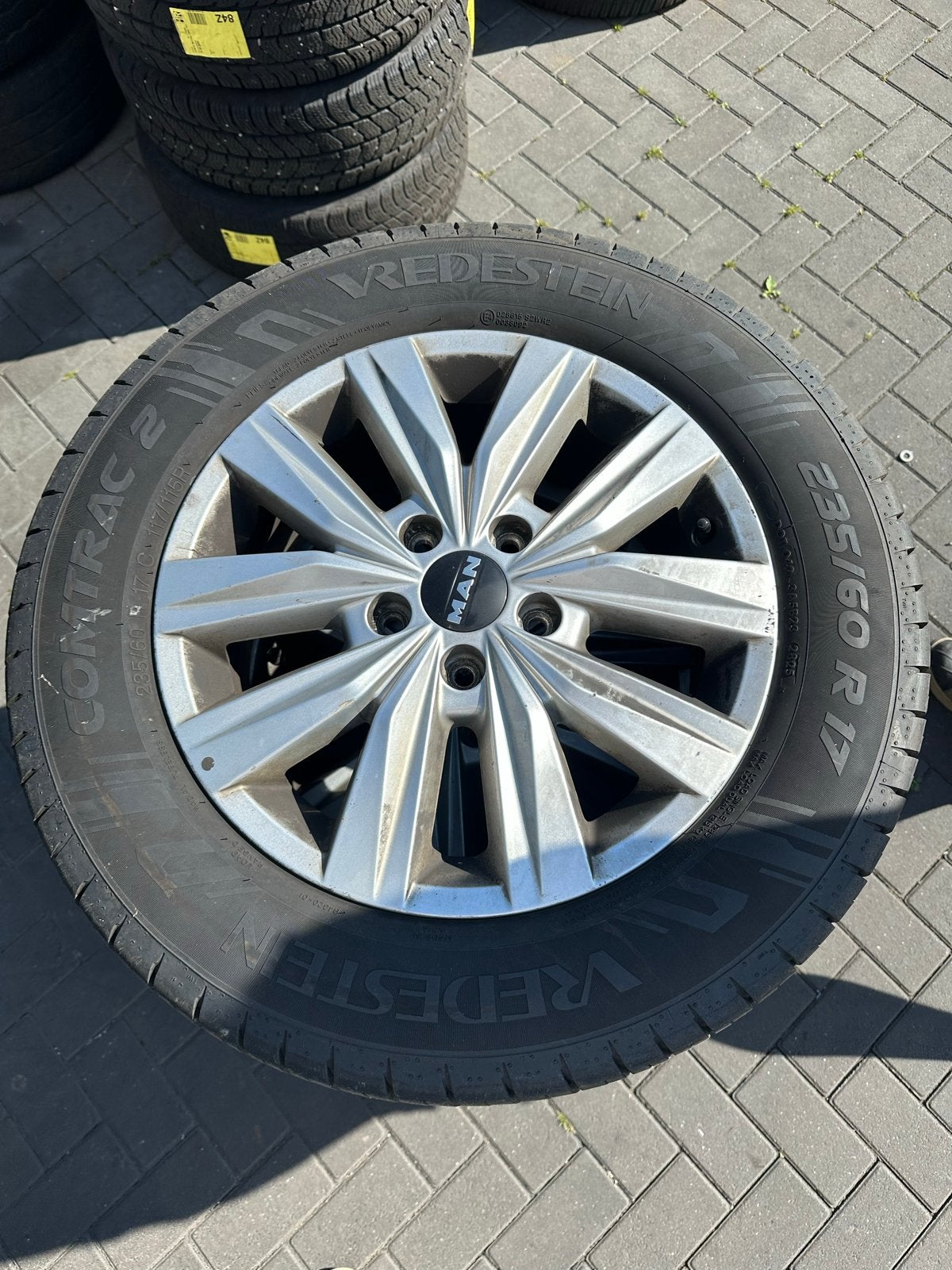 MAN TGE/VW CRAFTER lichtmetalen wielenset NETJES!, Ophalen, Banden en Velgen, 17 inch, 235 mm